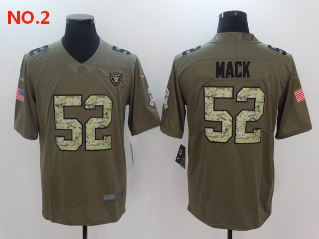 Men's Las Vegas Raiders 52 Khalil Mack Jersey NO.2;